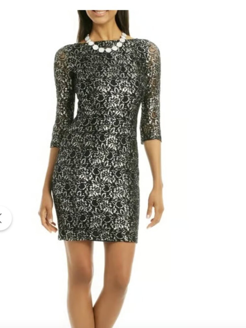 Erin Fetherston Get Your Lace On Sheath Dress Size 2 Black Lace Cocktail Wedding